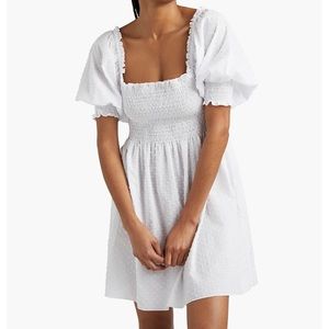 Hill House Home White Swiss Dot Athena Nap Dress Small